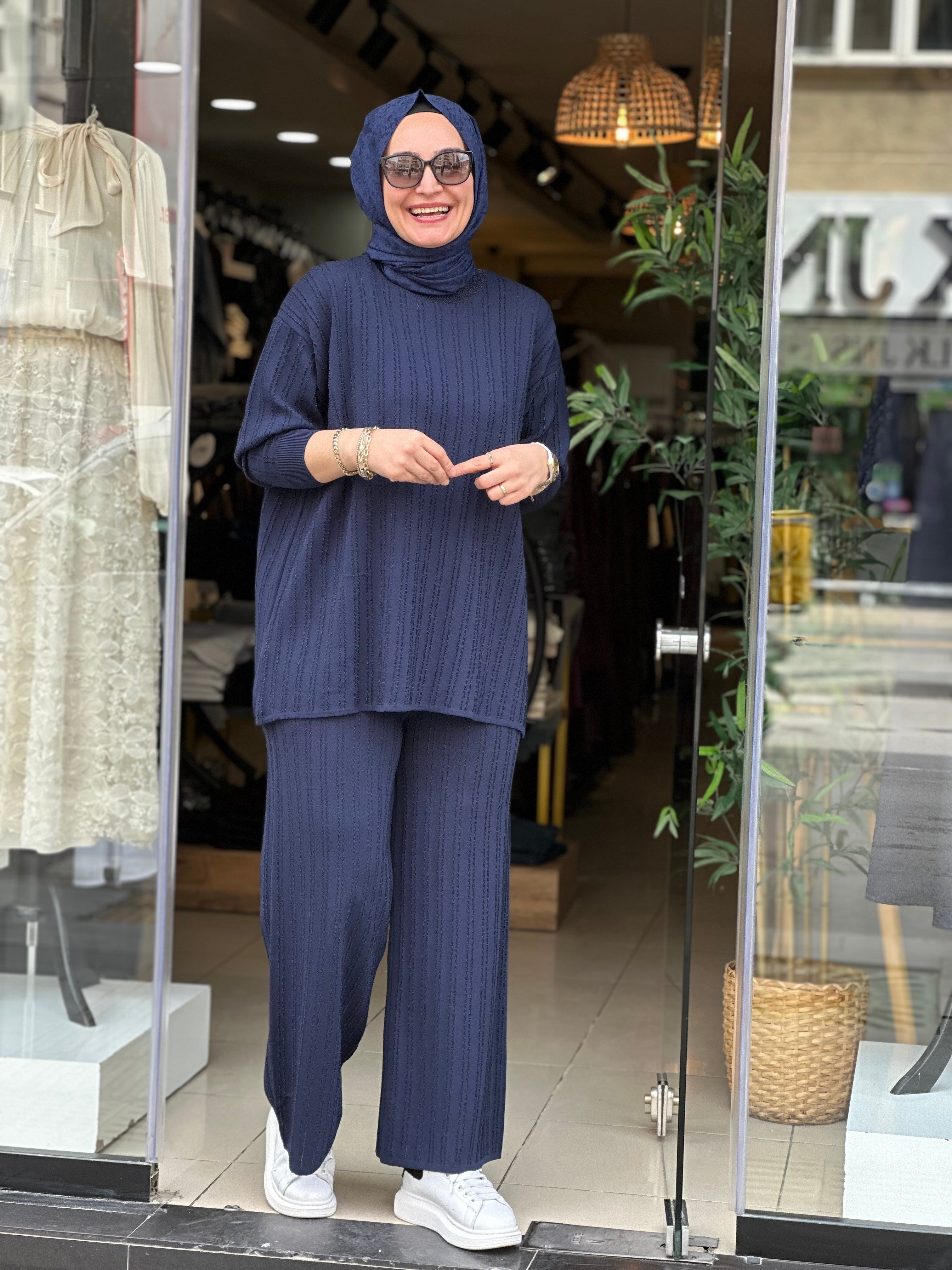 4428 İNCE TRİKO TAKIM LACİVERT