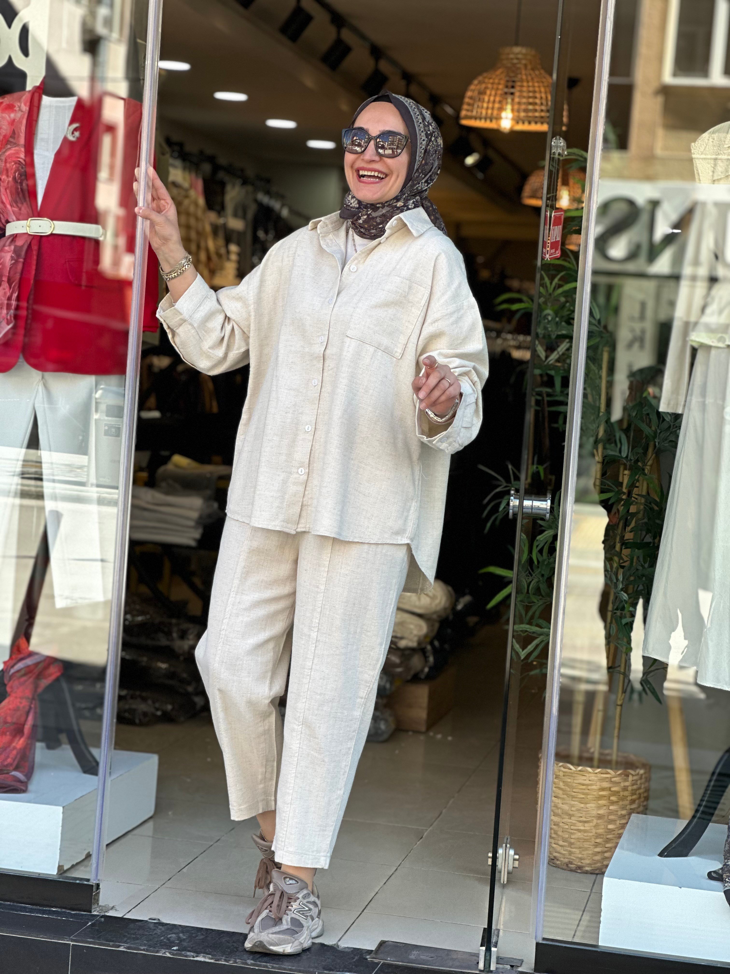 5697 KETEN TAKIM KREM