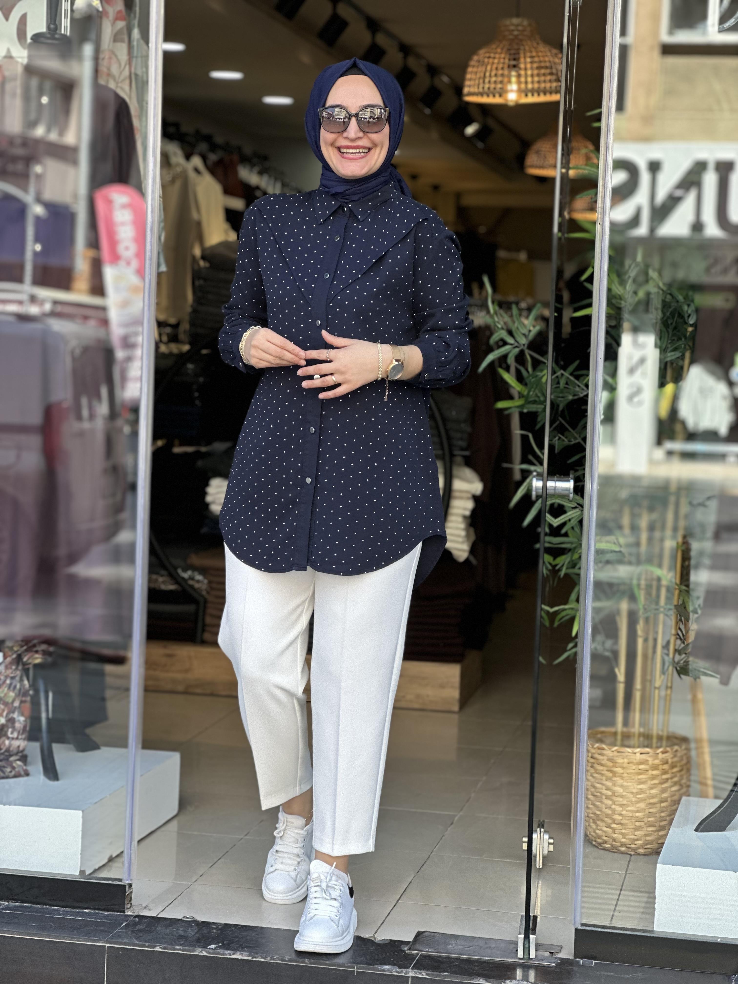 7421 TAŞLI TENSEL GÖMLEK LACİ