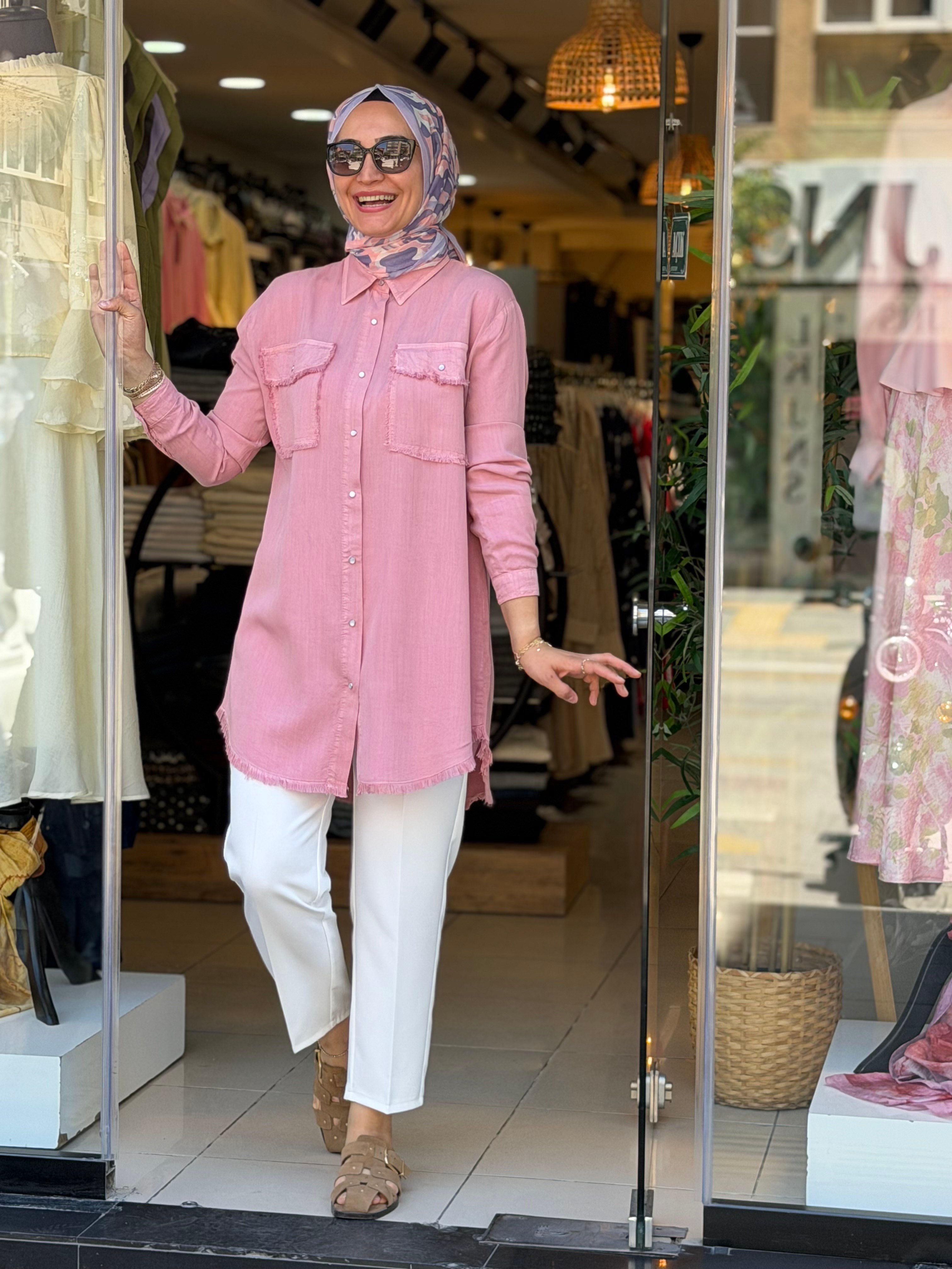 7508 TENSEL MGÖMLEK PEMBE