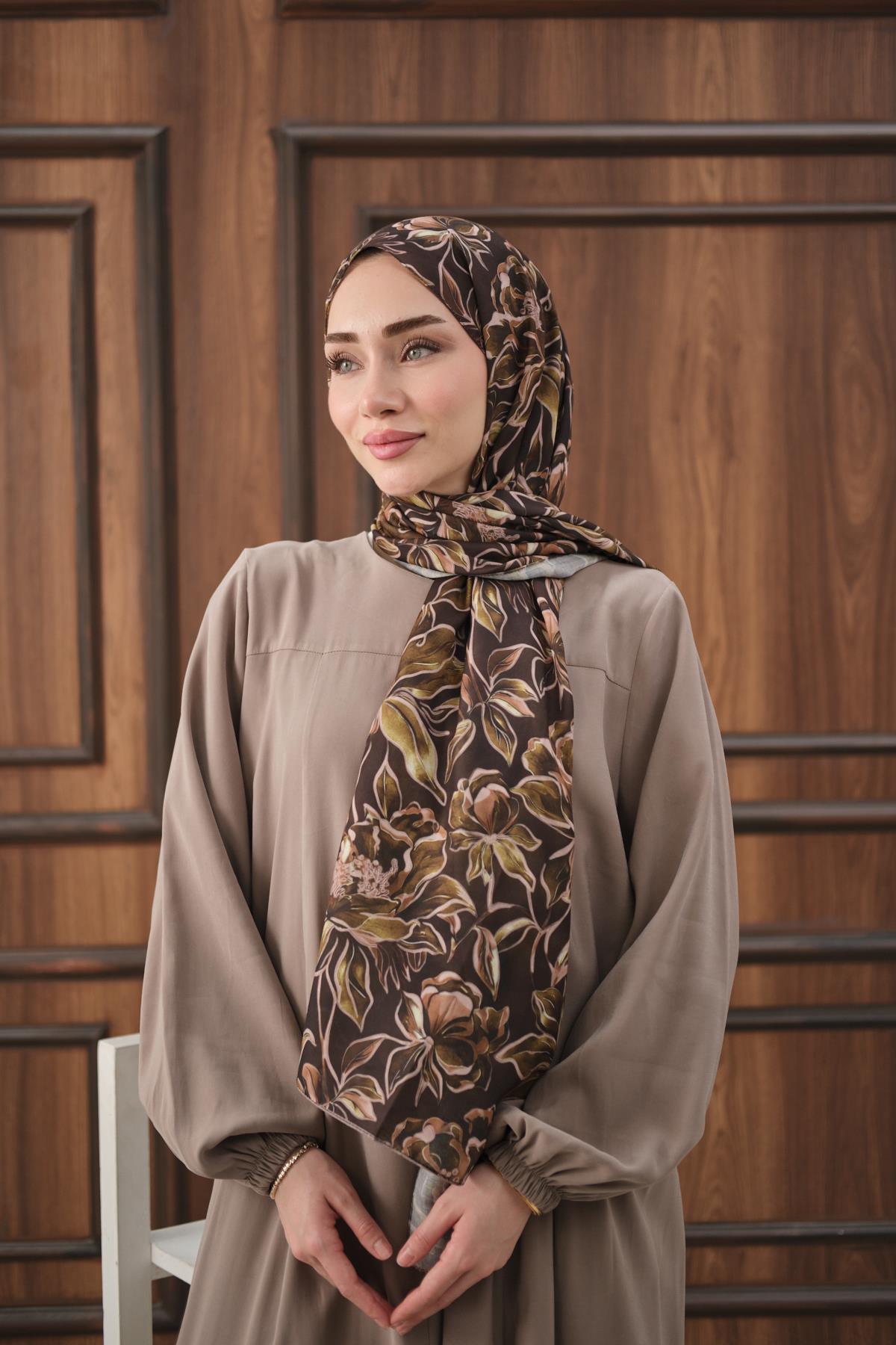 Dora Desenli Pamuk Şal Oil
