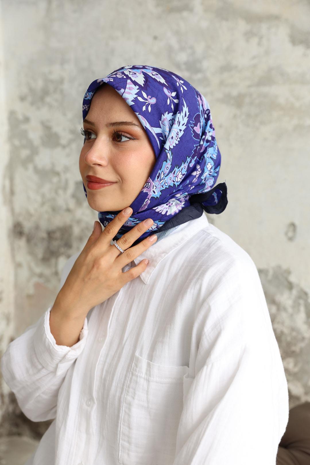Etro Desen Bambu Kraş Eşarp Mor