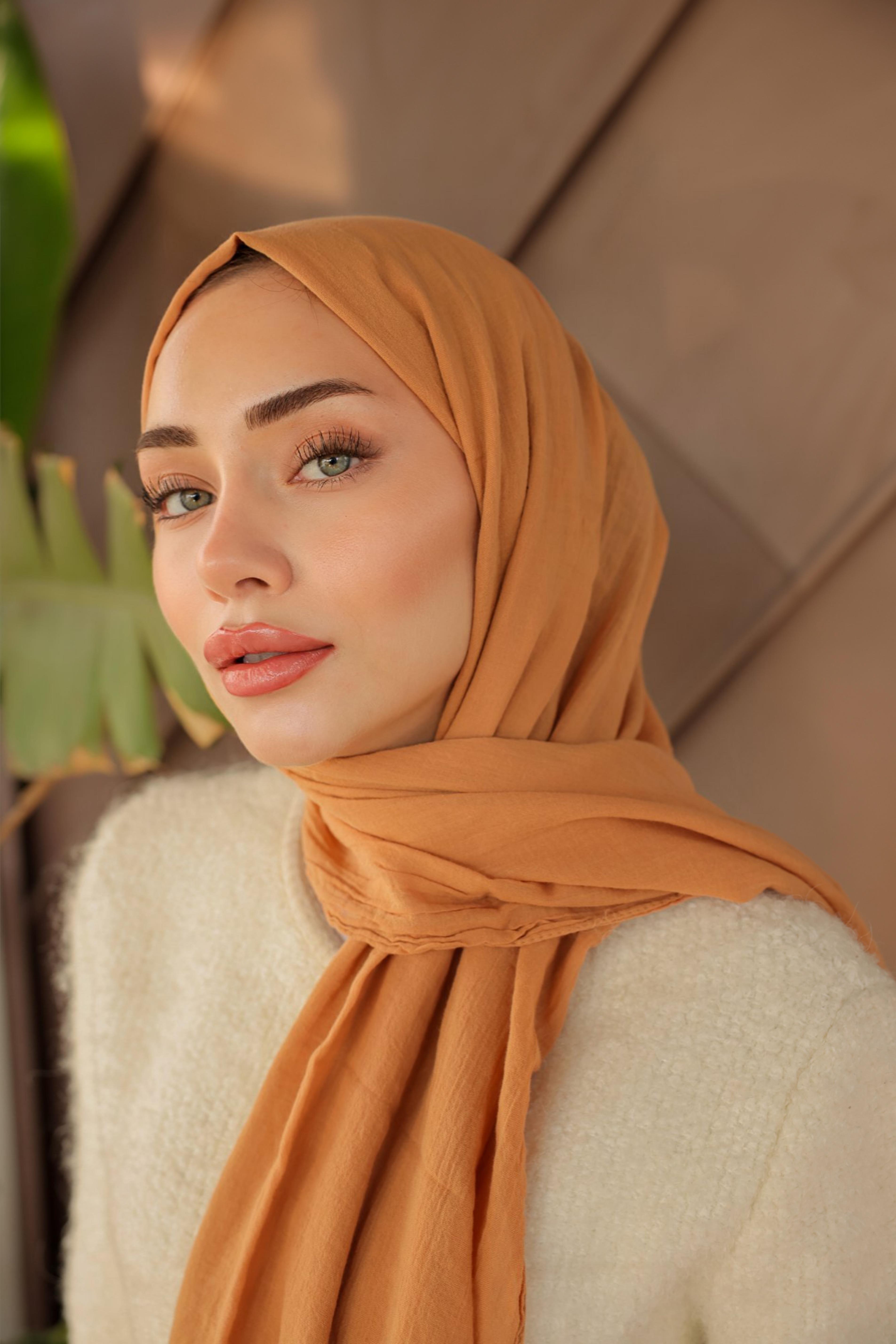 Gusto Pamuk Şal Kehribar