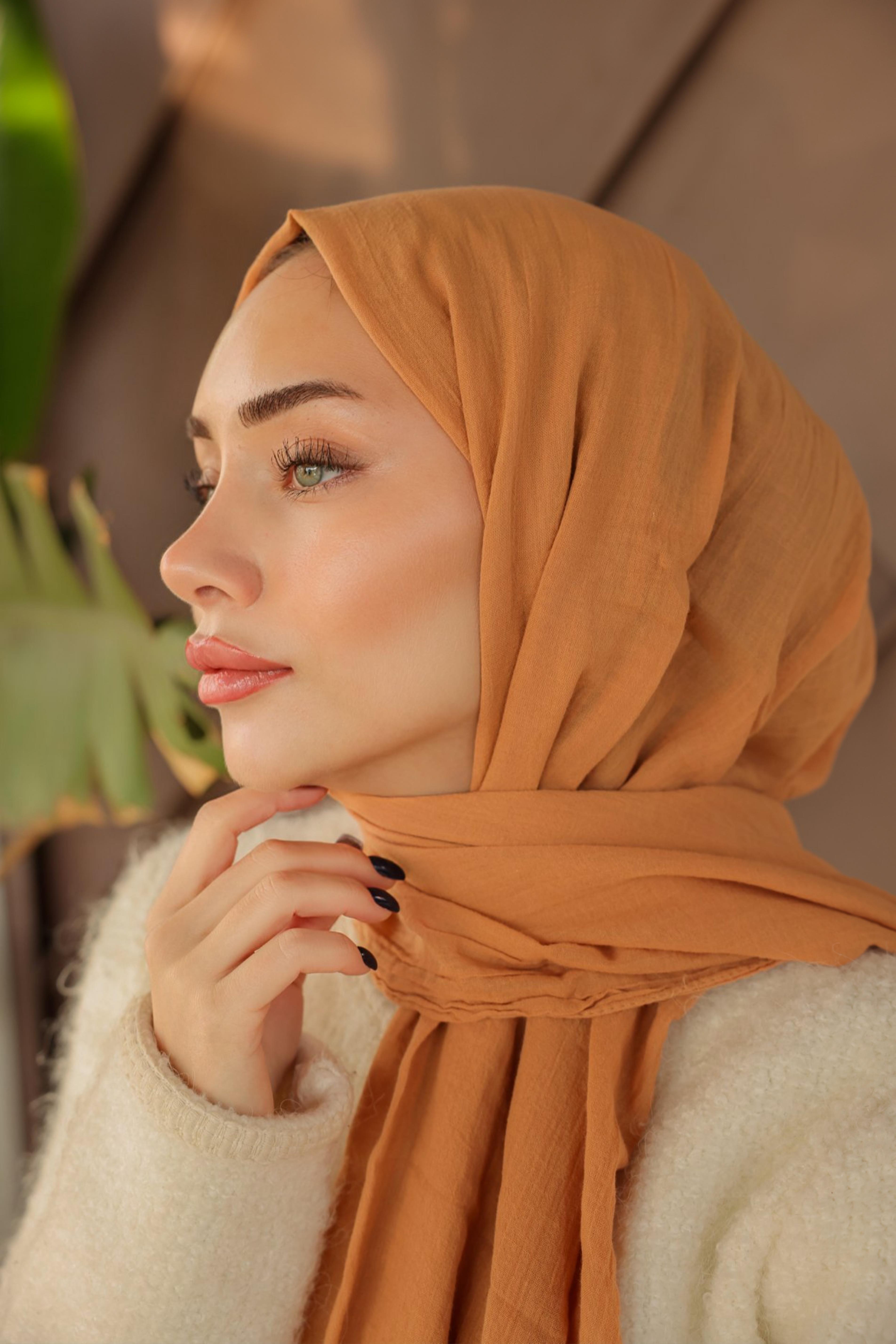 Gusto Pamuk Şal Kehribar