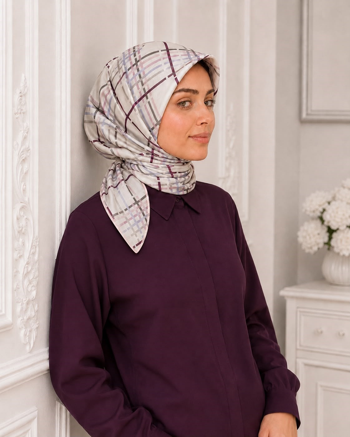 RİVA PAMUK EŞARP EKOSE 12