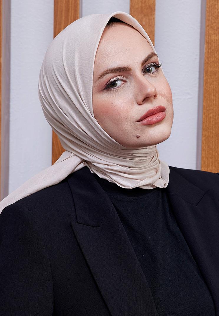 Vual Kraş Eşarp Fildişi