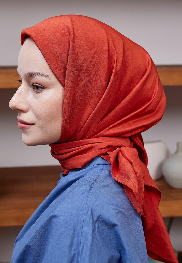 Vual Kraş Eşarp Kiremit