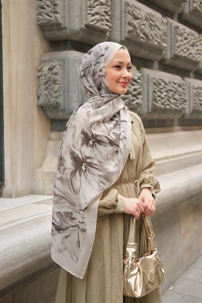 Alyena Desen Fransız İpeği Şal Taş