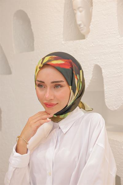 Angels Desen Modal Eşarp Ceviz