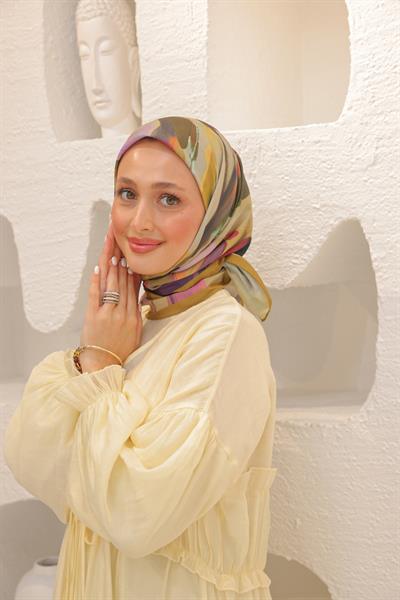 Angels Desen Modal Eşarp Oil