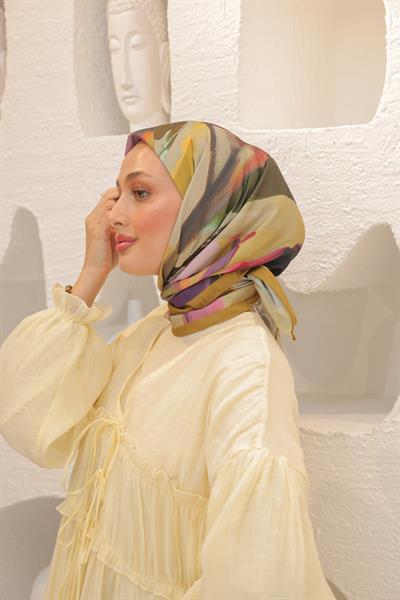 Angels Desen Modal Eşarp Oil