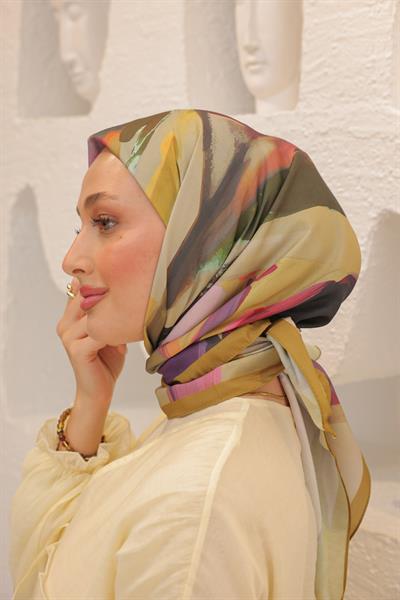 Angels Desen Modal Eşarp Oil