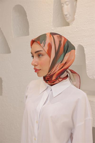 Angels Desen Modal Eşarp Şeftali