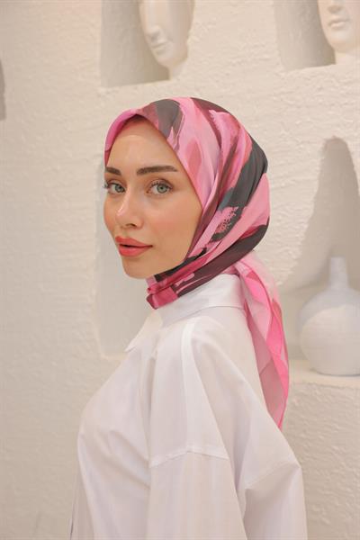 Angels Desen Modal Eşarp Şeker Pembe