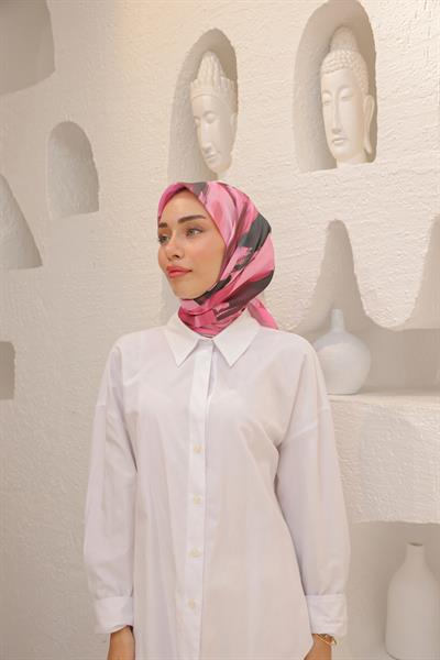 Angels Desen Modal Eşarp Şeker Pembe