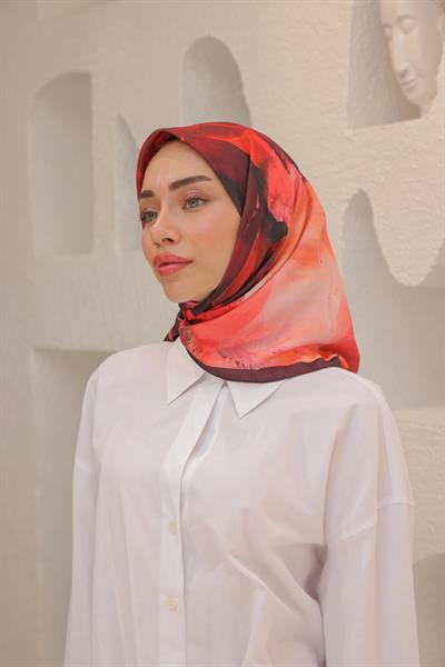 Art Desen Modal Eşarp Bordo