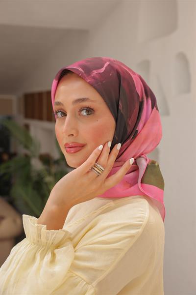 Art Desen Modal Eşarp Şeker Pembe