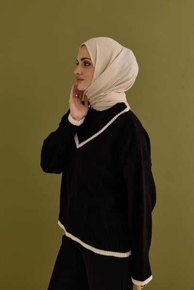 Candy Desen Kraş Jakar Şal Fildişi