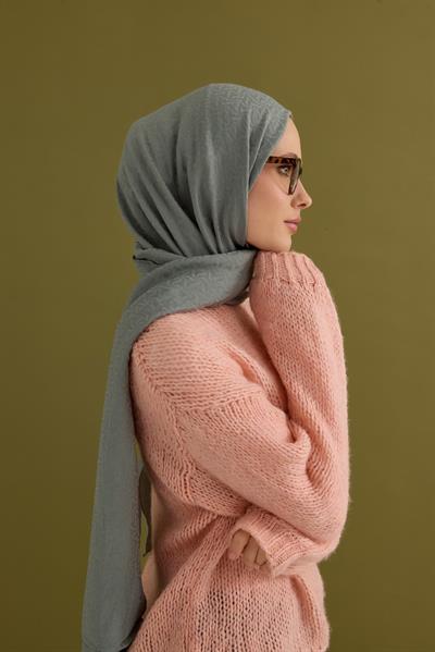 Candy Desen Kraş Jakar Şal Su Yeşili