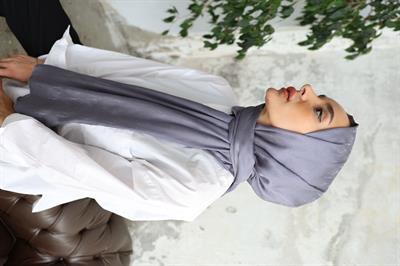 Canna Desen Jakar Şal Füme