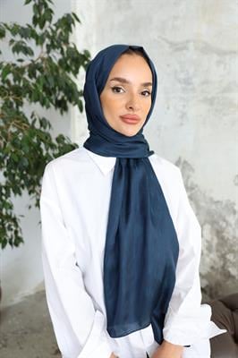 Canna Desen Jakar Şal Lacivert