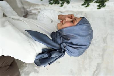 Canna Desen Jakar Şal Mavi