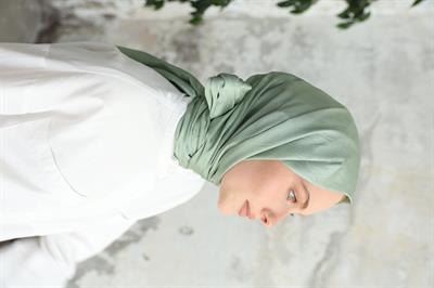 Canna Desen Jakar Şal Mint Yeşil