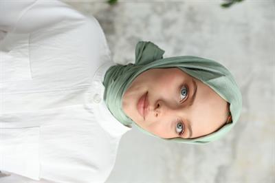 Canna Desen Jakar Şal Mint Yeşil