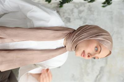 Canna Desen Jakar Şal Vizon