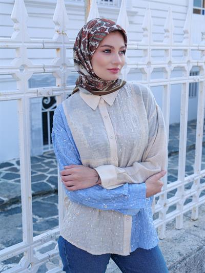 Charlotte Desen Eşarp Alaşım Turuncu