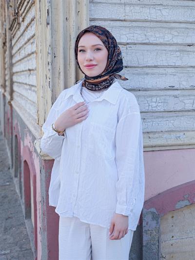 Charlotte Desen Eşarp Bakır