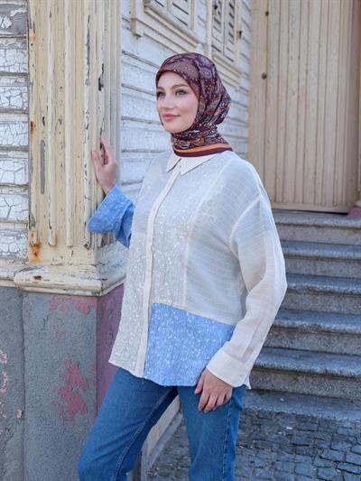 Charlotte Desen Eşarp Çikolata