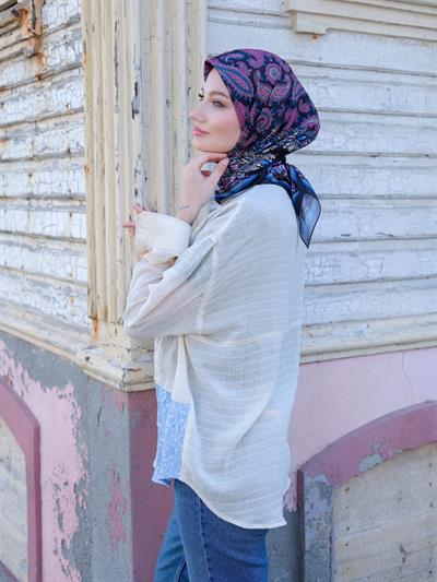 Charlotte Desen Eşarp Leylak