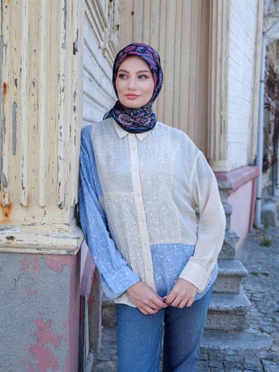 Charlotte Desen Eşarp Leylak