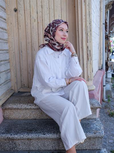 Charlotte Desen Eşarp Rose