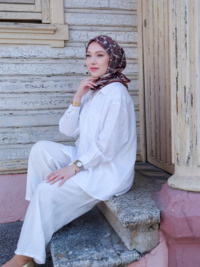 Charlotte Desen Eşarp Rose