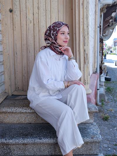 Charlotte Desen Eşarp Rose