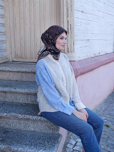 Charlotte Desen Eşarp Somon