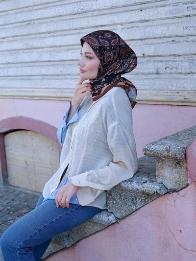 Charlotte Desen Eşarp Somon