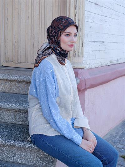 Charlotte Desen Eşarp Somon