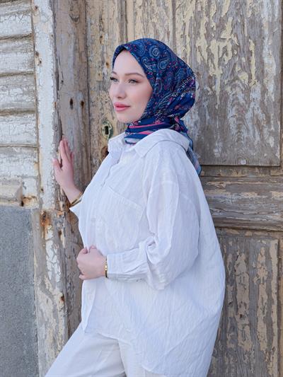 Charlotte Desen Eşarp Turkuaz