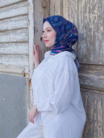 Charlotte Desen Eşarp Turkuaz