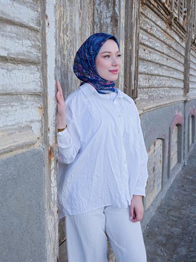 Charlotte Desen Eşarp Turkuaz