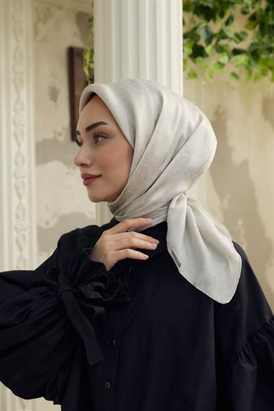 Chic Desen İpeksi Jakar Eşarp Taş