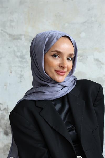 Cullet Desen Jakar Şal Füme