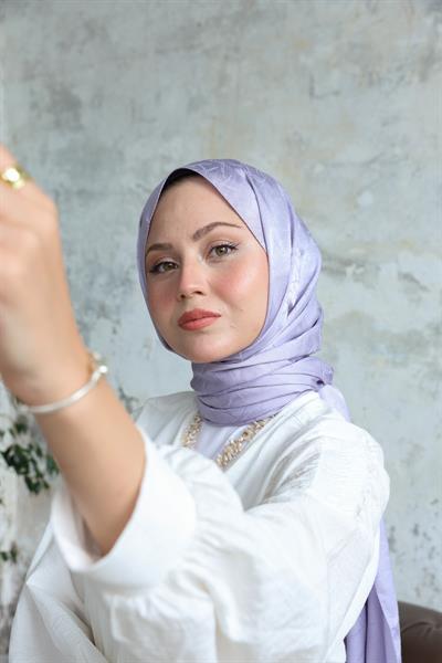 Cullet Desen Jakar Şal Lila