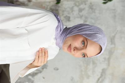 Döngü Desen Jakar Şal Lila