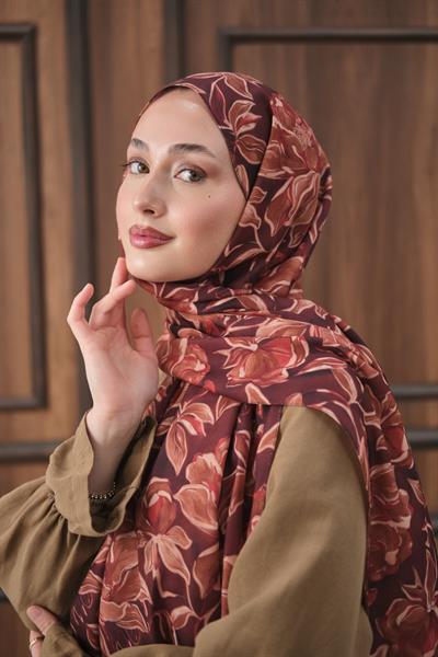 Dora Desenli Pamuk Şal Karmen