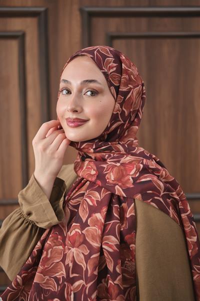 Dora Desenli Pamuk Şal Karmen