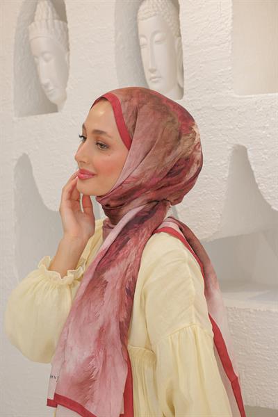 Dream Colour Desen Pamuk İpek Şal Karmen